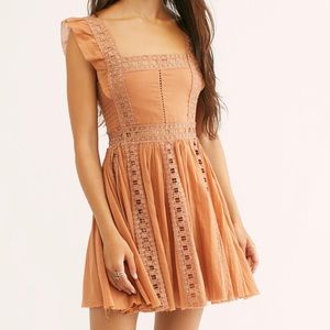 Free People Verona Dress Camel Medium